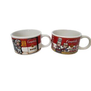 Vintage 1998 Collectible Campbell's Kids Ceramic Soup Bowls by West Wood - Set o